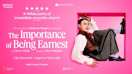 This autumn, see the return of the National Theatre's top play, The Importance of Being Earnest, featuring Olly Alexander. Image courtesy of London Theatre Direct.