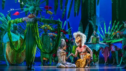 Revisit one of Disney's best-loved animated films, The Lion King, with its long-running musical theatre production, currently at the Lyceum Theatre. Image courtesy of Disney.