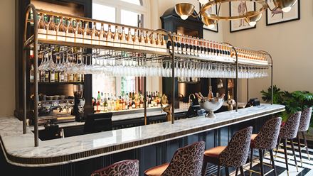 Enjoy a cocktail at the Cecil Bar at the Theatre Royal Drury Lane London, Image courtesy of Sister London. Photo Credit: Andy Paradise.