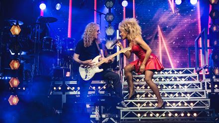 Hit musical brings Tina Turner to life on the West End stage in the Tina Turner Musical. Image courtesy of London Theatre Direct. Photo credit: Matt Crockett.