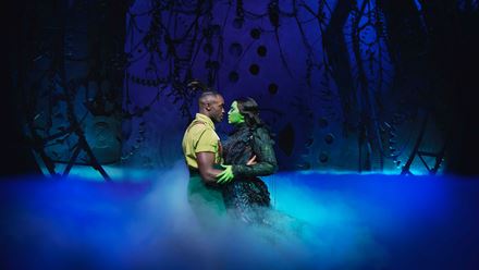 Follow Elphaba's journey to remain true to herself in the award-winning musical Wicked, currently playing at the Apollo Victoria. Image courtesy of London Theatre Direct/photo credit: Matt Crockett.
