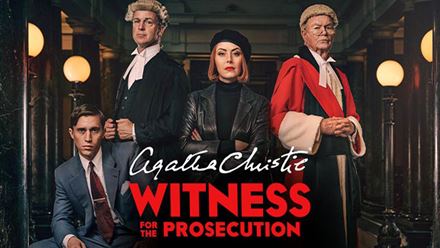 Immerse yourself in a court case in true Agatha Christie's style with Witness for the Prosecution, currently at the County Hall. Image courtesy of London Theatre Direct.