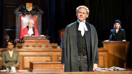 See the stage adaptation of Agatha Christie's short story, Witness for the Prosecution, currently at the County Hall. Image courtesy of Pamela Raith Photography.