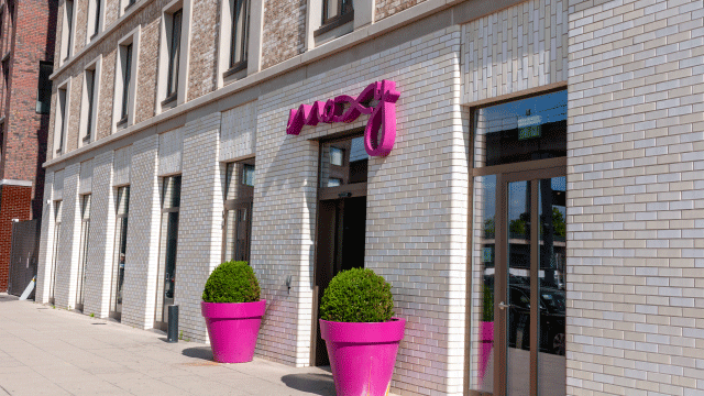 Moxy London Stratford. Credit: Moxy London Stratford. Image courtesy of Moxy London Stratford. Moxy London Stratford exterior