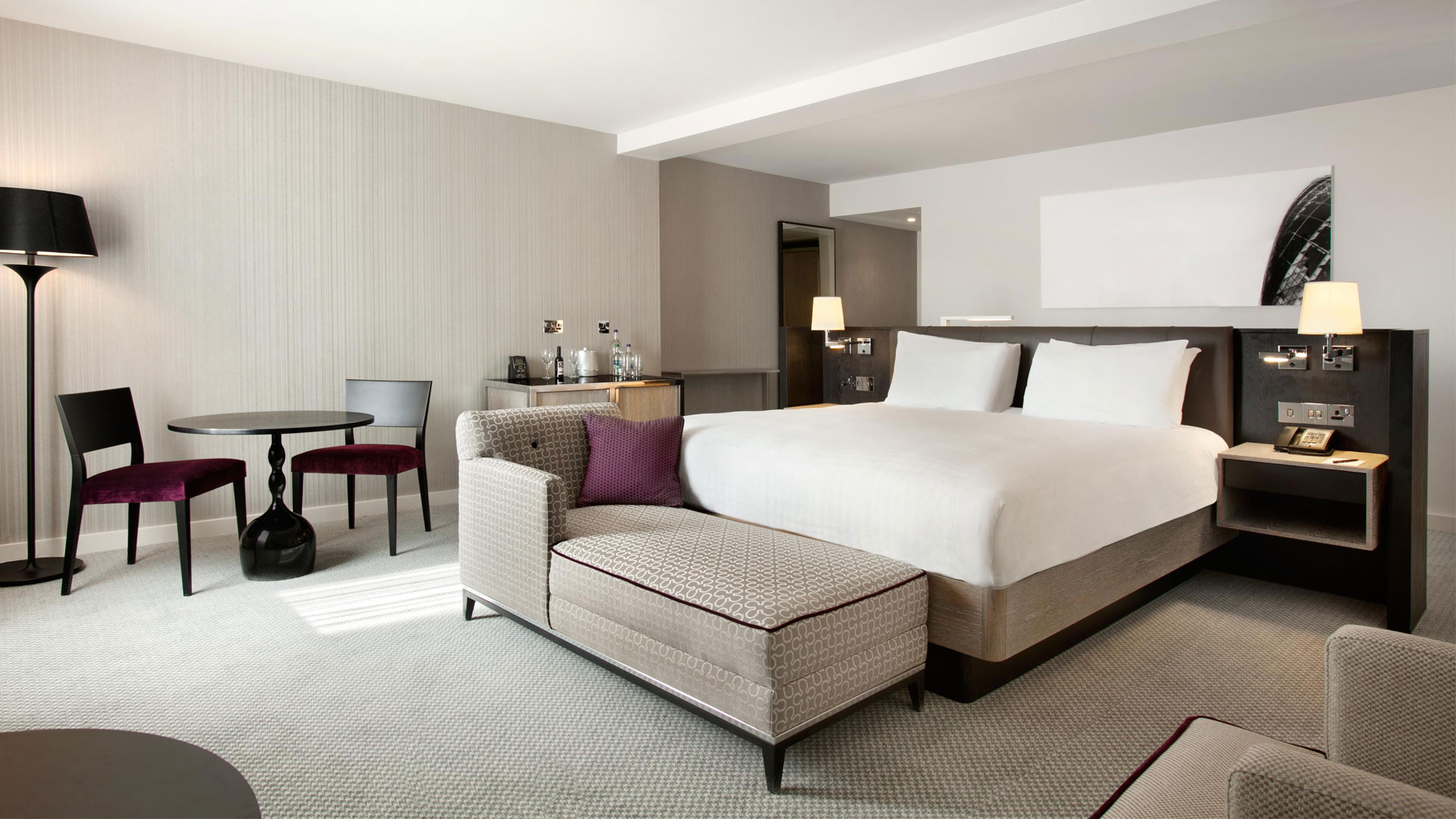Explore Angel from Hilton London Angel Islington. Image courtesy of Hilton. Family suite with large bedroom at Hilton London Angel Islington.