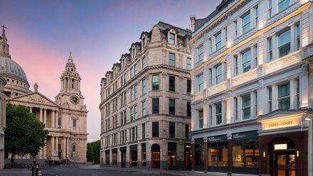 The exterior of Lost Property St. Pauls London, Curio Collection By Hilton.Image courtesy of Hilton.