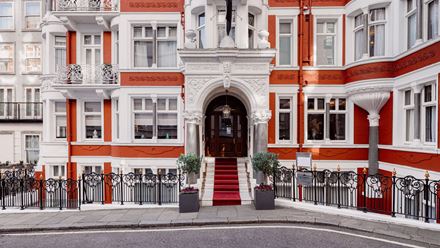 A front view of St James's Hotel and Club. Photo: Jannis Hagels. Image courtesy of St James's Hotel and Club.