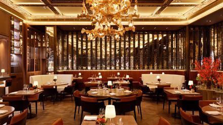 The Grill by Tom Booton restaurant. Image courtesy of Dorchester Collection.