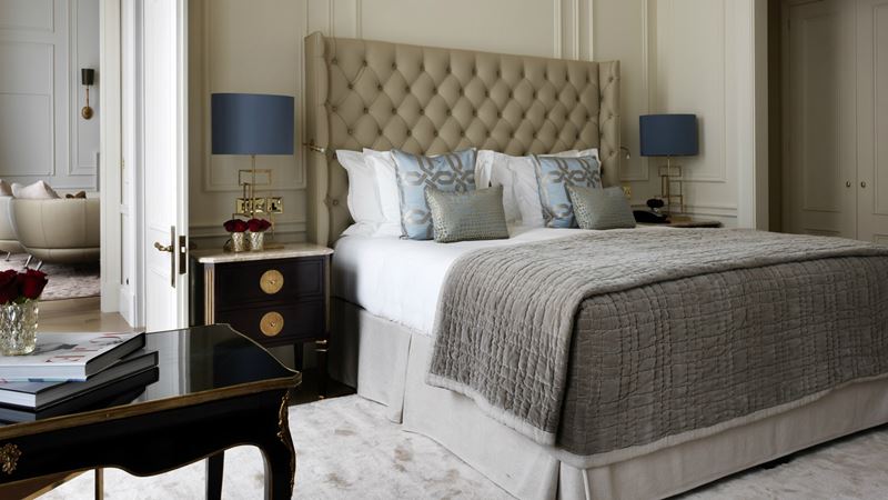 Luxurious Suite at The Kensington. Credit: The Kensington. Image courtesy of The Kensington. Kensington hotel suite