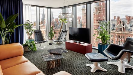 Discover vibrant interiors and stunning views of the city from The Standard, London. Credit: Mercy Amankwe. Image courtesy of The Standard.